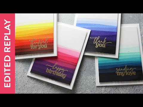 🔴 EDITED REPLAY - Faux Dip-Dye with Watercolor (4 color combos)