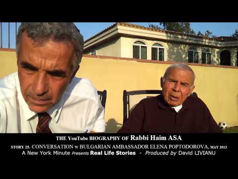 Story 25. CONVERSATION with BULGARIAN AMBASSADOR ELENA POP TODOROVA MAY 29, 2013 by RABBI HAIM ASA.