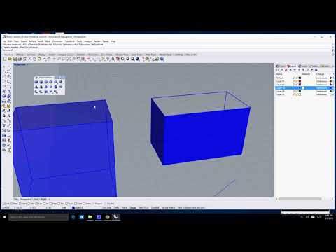 Rhino 6 Lesson 22 Basic 3D Modeling Extrude Curve Command Part 2 open extrusions and the cap command