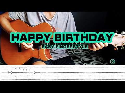 (For Beginners only) Happy Birthday - Fingerstyle tabs