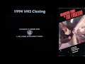 The Fugitive 1994 VHS Closing