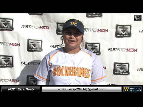 2022 Ezra Neely 4.0 GPA Catcher Softball Skills Video - West Coast Wolverines - La Gabed