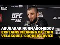 Abubakar Nurmagomedov Explains Meaning Of ‘Cain Velasquez’ Corner Advice | UFC 280 | MMA Fighting