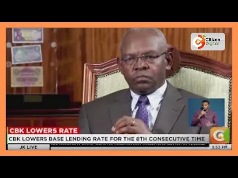 CBK slashes lending rate to 9.25%, eighth consecutive cut since 2024