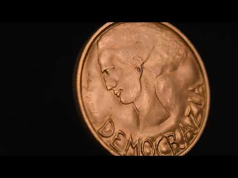 Coin, San Marino, 5 Scudi, 1977, Rome, MS(65-70), Gold, KM:75