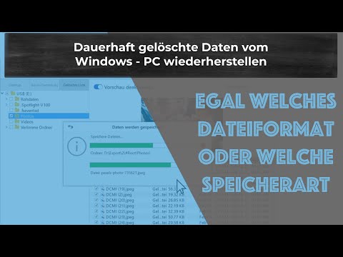 Dauerhaft gelöschte Daten vom Windows - PC wiederherstellen