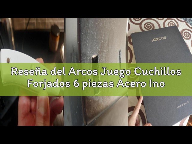 Vídeo relacionado con Arcos Juego Cuchillos Carne | 6 Piezas | Cuchillos carne cuchillo chuleteros | cubiertos acero inoxidable | Hoja 110 mm | mango monobloque | aptos lavavajillas | Caja Envase Ecológico