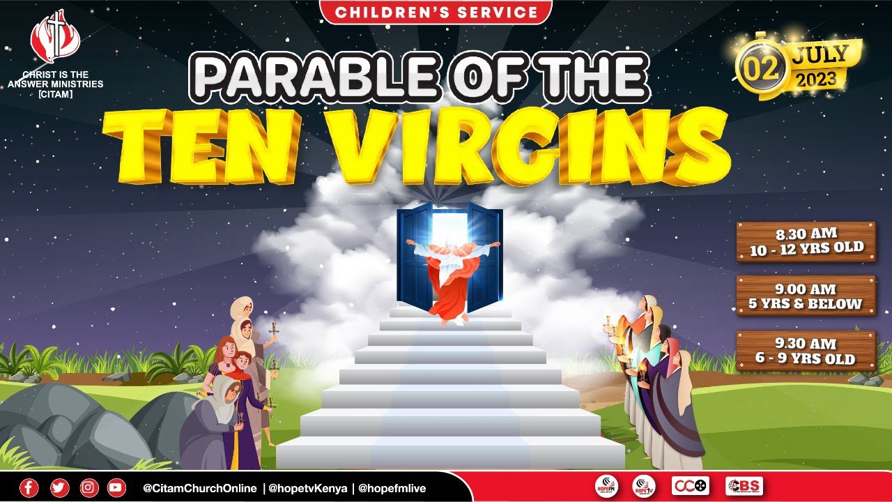 CBS Sunday School service for 10-12 year Olds | Parable of the Ten Virgins