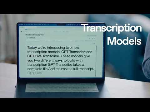 Video Thumbnail: Introducing gpt-transcribe and gpt-live-transcribe