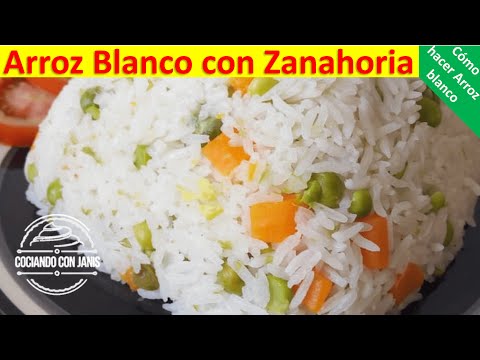 Te ENSEÑO como Hacer 🍛 ARROZ BLANCO Perfecto [con Chicharos y Zanahoria 🥕 ] Con 3️⃣ Tips