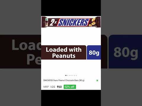 Flipkart grocery snickers 52%off@flipkartvideo8736