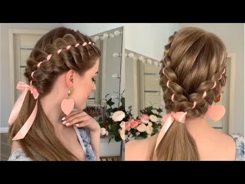 How to Braid Your Hair with a Ribbon