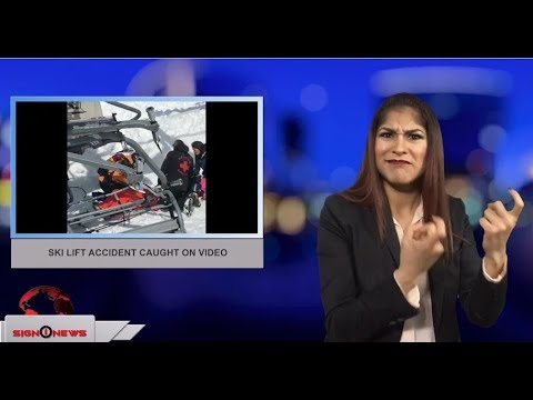 Ski lift accident caught on video (ASL - 3.17.18)