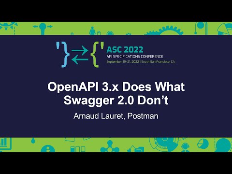 OpenAPI 3.x Does What Swagger 2.0 Don’t - Arnaud Lauret, Postman
