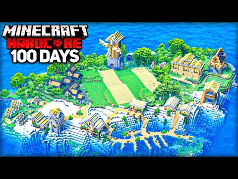 I Survived 100 Days on an ISLAND in Minecraft Hardcore