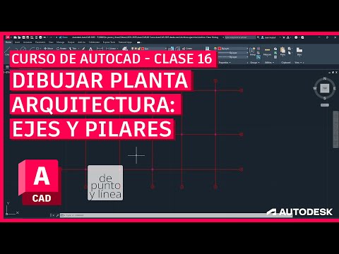 CLASE 16 - Ejercicio Planta de Arquitectura 1 - Ejes // Curso de AutoCAD 2025 para principiantes