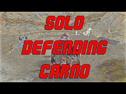 SOLO Defending Carno Cave! Ark Official PvP Small Tribes Series Episode 45