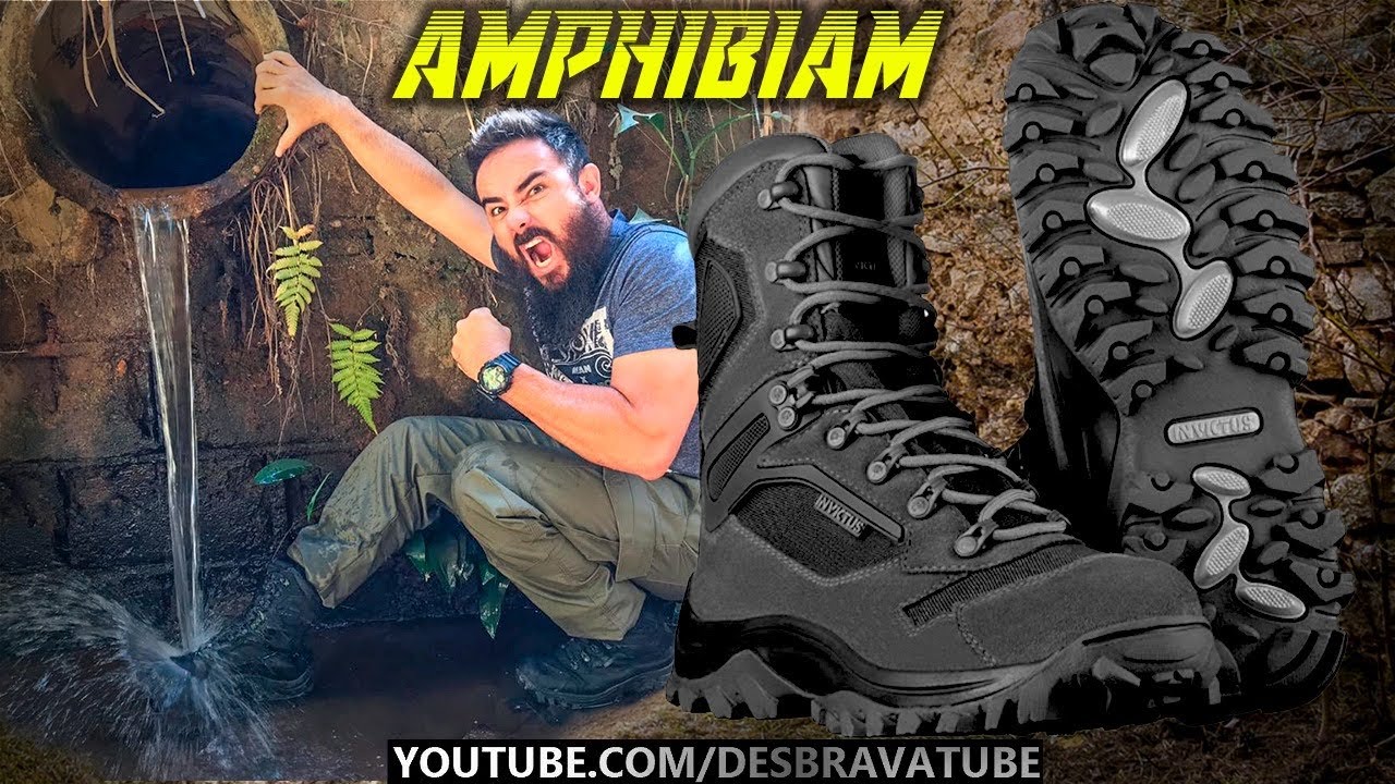 Review Bota Impermeável Amphibiam da Invictus - Um coturno que serve para trekking?