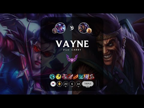 Vayne ADC vs Draven - KR Master Patch 13.5