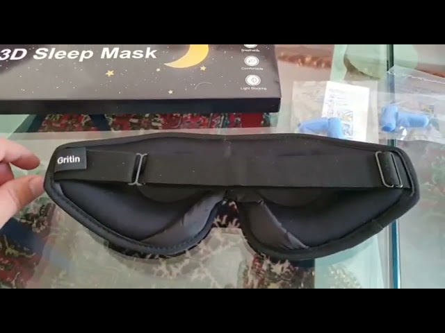 Vídeo relacionado con 2 antifaz para dormir de lado, antifaz para dormir de lado, para mujeres y adultos, divertidas gafas de dormir, máscara de dormir suave, ajustable para hombres, mujeres, avión de viaje