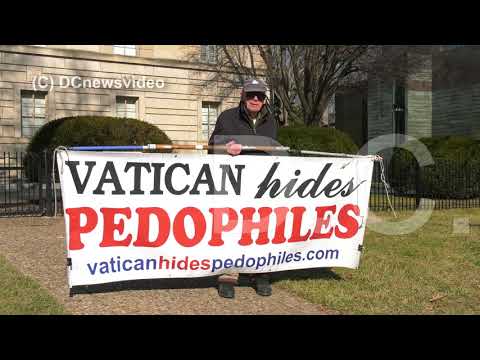 Activist John Wojnowski protests Abuse in the Catholic Church