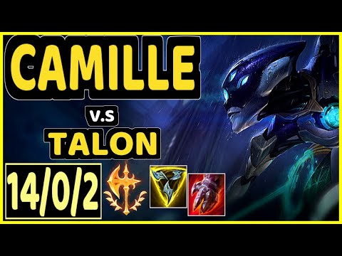 CAMILLE vs TALON - 14/0/2 KDA MID CHALLENGER GAMEPLAY - EUW