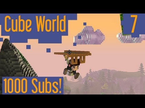 Lets Play CubeWorld! (Alpha) Episode 7: 1,000 SUBS! HOUR LONG!