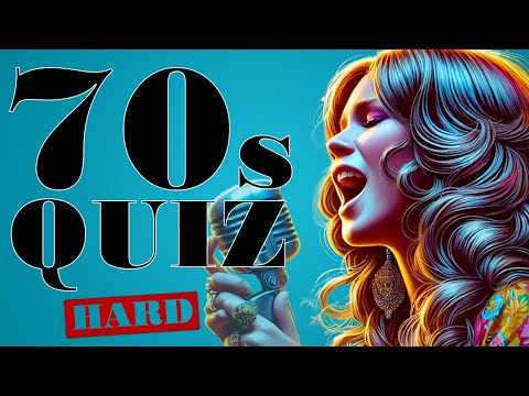 BIG HITS OF THE 70s |  MUSIC QUIZ  | Guess the song | Difficulty HARD