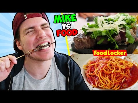 MIKE VS CIBO ABRUZZESE - DOPO QUESTO VIDEO AVRAI FAME!! - Food Locker #2 Arrosticini