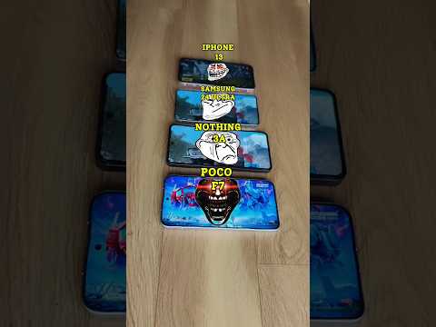 POCO F7 vs NOTHING Phone 3A vs iPhone 13 vs Samsung S23 – BGMI SPEED TEST SHOWDOWN!🔥