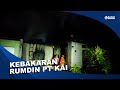MADIUN Korsleting Rumah Dinas PT KAI Di Madiun Terbakar