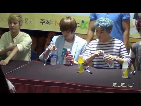 120901 TEENTOP [NIEL＆RICKY] tasting drinks@Jongno Fansigning