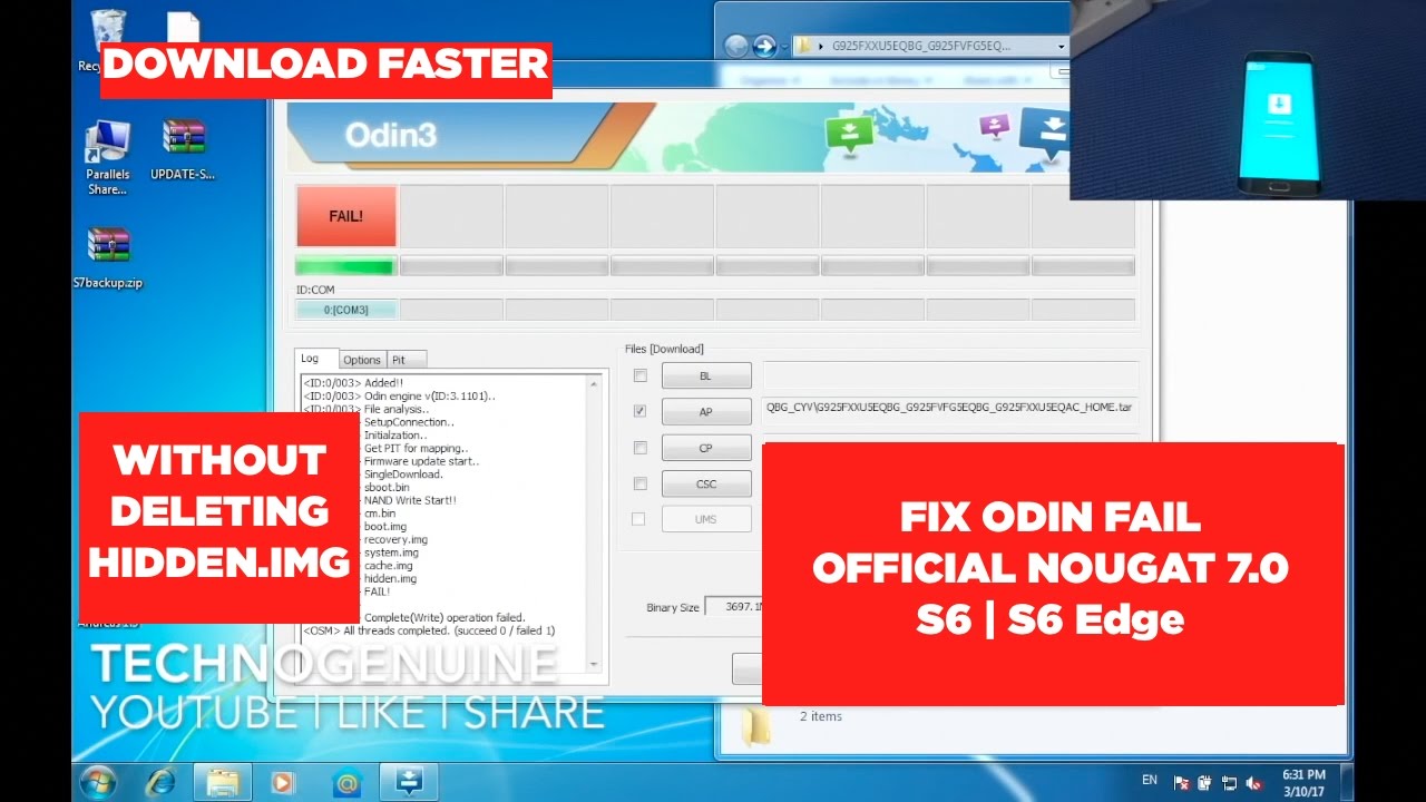 Flash Stock Firmware on Samsung Galaxy S7 SM-G930F