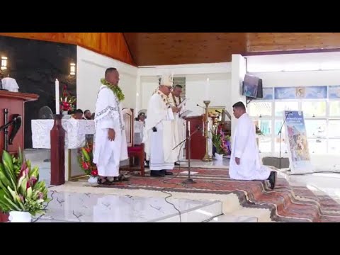 ORDINATION TO THE PRIESTHOOD, Rev. Mr Falefa Elia By His Grace Mosese Vitolio Tui  S.D.B  D.D