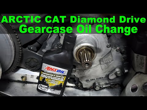 Diamond Drive Oil Change Arctic Cat Gearcase How to Change Oil