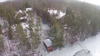 preview picture of video 'Sylvan Lake - winter 2014 - assistance from the Phantom Drone'