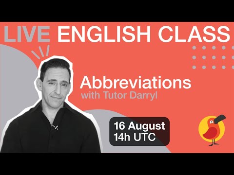 Cambly Live – Abbreviations