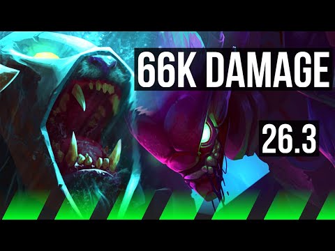 RENGAR vs KHA'ZIX (JGL) | 66K damage, 4k gold comeback | EUNE Master | 26.3