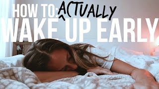 9 Secrets to ACTUALLY Waking Up Early | morning person 101
