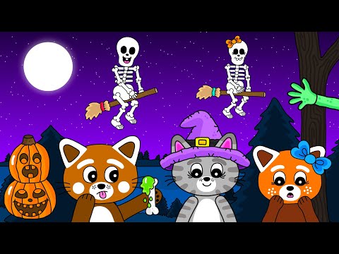 Pukkins Halloween 35 min - Lek och lär med Pukkins - Lek med oss - Roligt barnprogram