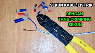 Download lagu Cara memasang skun kabel dengan tang skun mp3