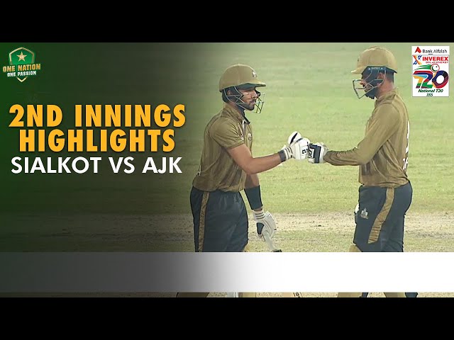 2nd Innings Highlights | Sialkot vs AJK | Match 28 | National T20 Cup 2025 | PCB | M2L1A