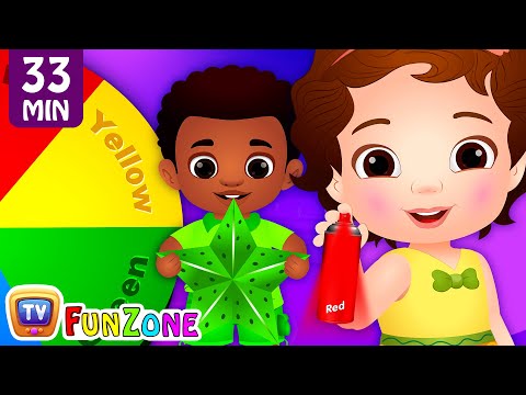 Let's Learn The Colors! + More ChuChu TV Funzone Nursery Rhymes & Toddler Videos