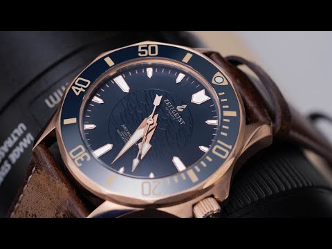 Now on Kickstarter: Zeitgeist h1: thinnest 500m automatic bronze watch