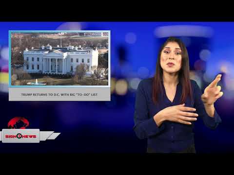 Trump returns to D.C. with big “TO-DO” list (ASL - 1.2.18)