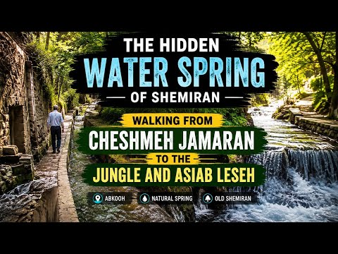 The Hidden Water Spring of Shemiran | Walking from Cheshmeh Jamaran to the Jungle and Asiab Leseh