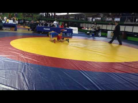 Bussu Riccardo 1 recupero kg 42 ai campionati italiani esordienti di lotta libera 14/05/2016