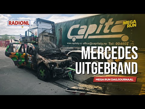 Mercedes van een runner uitgebrand! - RADIONL MegaRun Dagjournaal 4