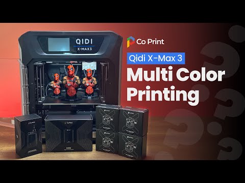 Qidi X-Max 3 Multi Color Printing with Co Print KCM Set