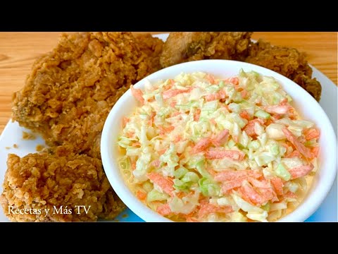 Ensalada Col para Pollo Frito, el secreto para que te quede cremosa y rica!